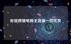 虾皮跨境电商无货源一件代发