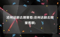 沧州话剧去哪里看(沧州话剧去哪里看啊)
