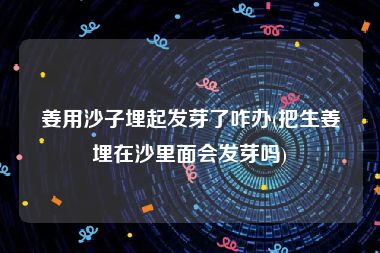 姜用沙子埋起发芽了咋办(把生姜埋在沙里面会发芽吗)