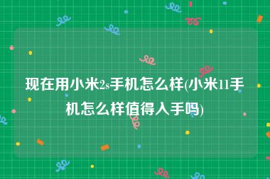 现在用小米2s手机怎么样(小米11手机怎么样值得入手吗)